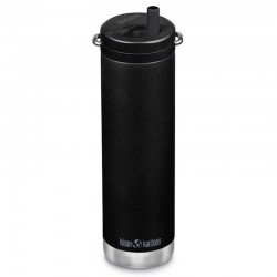 Gourde isotherme Klean Kanteen TKWide Insulated 0,6L noire + bouchon Twist