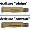 Personnalisation et gravure sur couteau Opinel