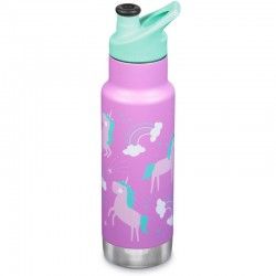 Bouteille isotherme enfant Kid Classic Insulated Sport Klean Kanteen décor licorne