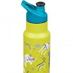 Gourde isotherme enfant Kid Classic Insulated Klean Kanteen avec animaux de safari