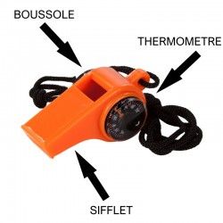 Sifflet avec boussole et thermomètre Regatta Survival Whistle