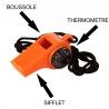 Sifflet avec boussole et thermomètre Regatta Survival Whistle