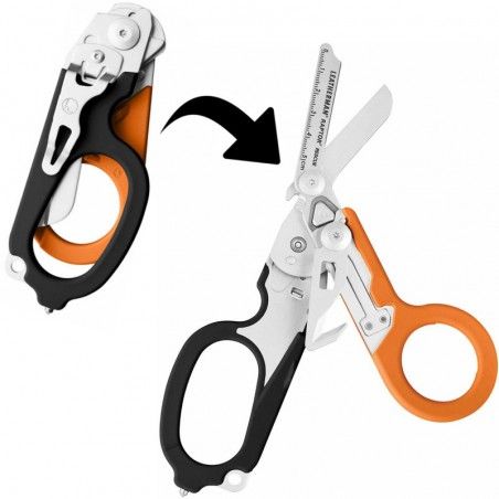 Paire de ciseaux Raptor Rescue Leatherman Black Orange