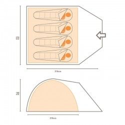 Tente Regatta Kivu pour 4 personnes