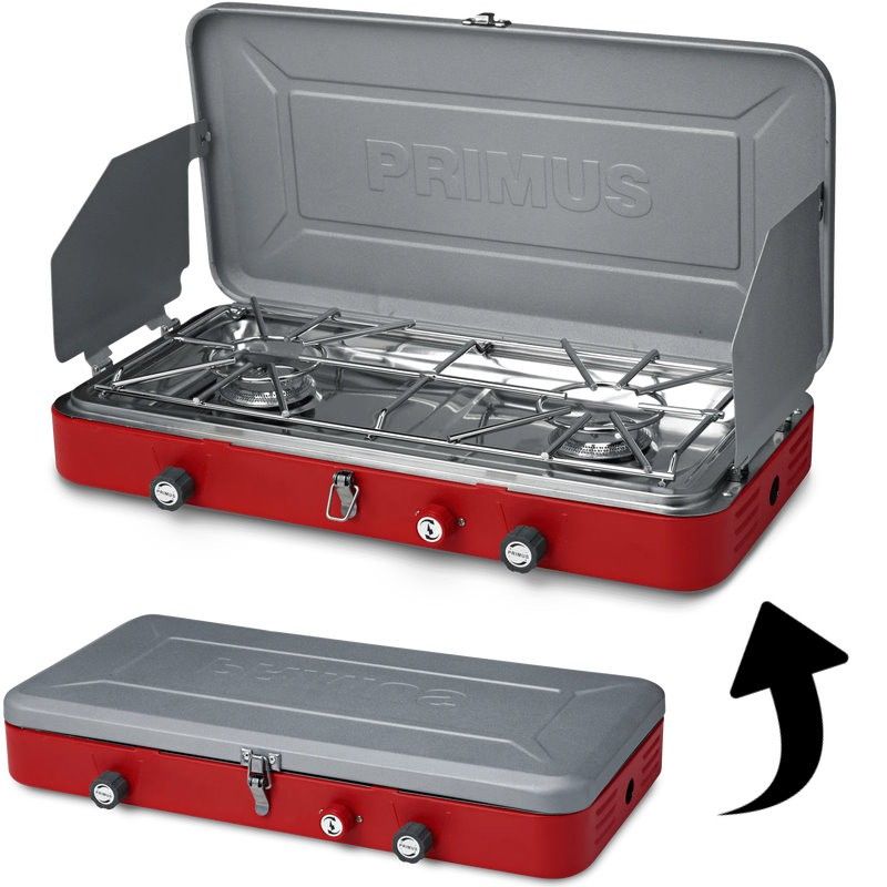 Cuisinière Primus Atle Stove avec 2 réchauds à gaz de camping