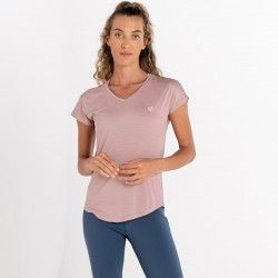 T-shirt de sport pour femme Dare2b Vigilant Tee Dusky Rose