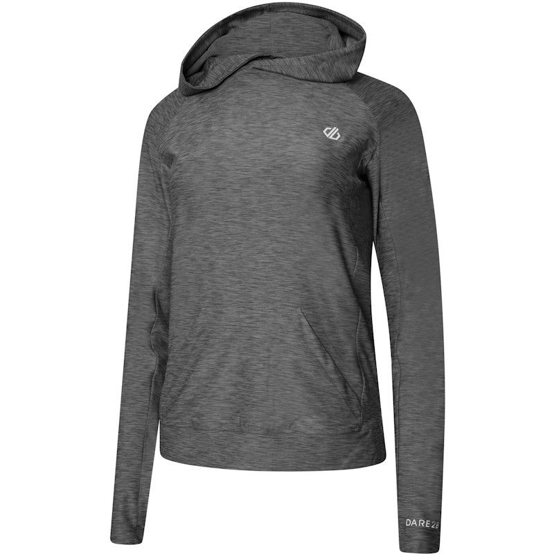 Sweat à capuche pour femme Dare2b Sprint City Hoodie gris Ebony Grey