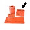 Attelle pliable et déformable Ylea Splint 46x11cm orange 08287