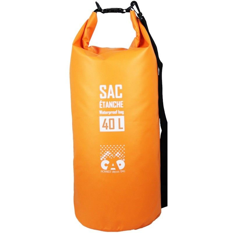 Sac étanche orange de 40 litres CAO avec bandoulière