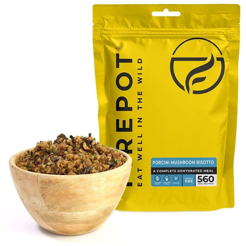 Plat déshydraté Risotto aux cèpes Firepot en sachet étanche refermable