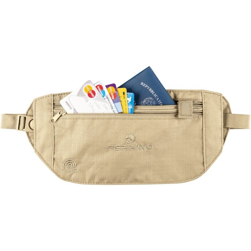 Pochette de sécurité RFID Ferrino Drake beige sable