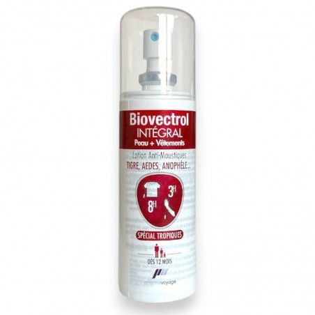 Spray répulsif anti-moustiques Biovectrol Intégral 100 ml