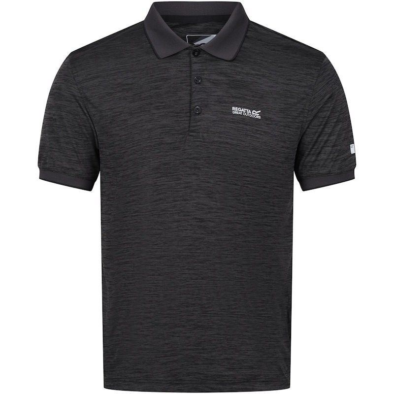 Polo technique pour randonner Regatta Remex II noir et gris anthracite