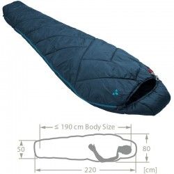 Sac de couchage ultra compact Sioux 100  Vaude bleu