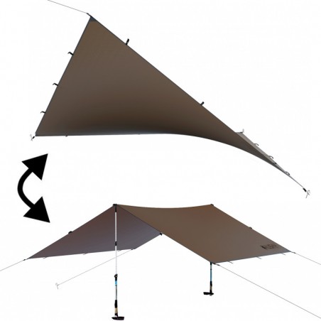 Tarp de survie Husky Rover marron Brown