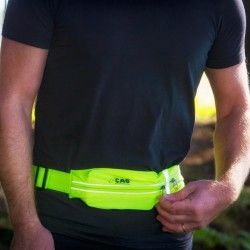 Ceinture 2 poches CAO jaune pour la randonnée