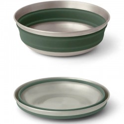 Bol Sea to Summit Detour Stainless Steel Collapsible Bowl M Green