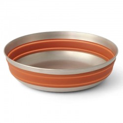 Bol pliable Sea to Summit Detour Stainless Steel Collapsible Bowl L orange