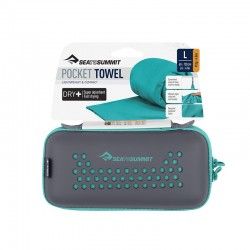 Serviette microfibre de trek Sea to Summit Pocket Towel L 60x120 turquoise