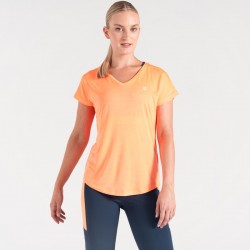 T-shirt de sport et randonnée femme Dare2b Vigilant Tee Live Wire