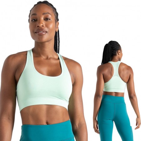 Brassière de fitness Dare2b Don’t Sweat vert menthe Mint Green