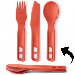 Couverts Sea to Summit Passage Cutlery Set orange