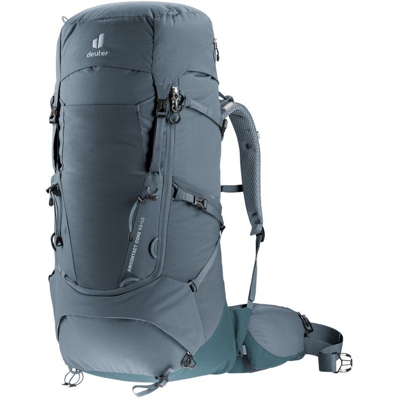 Sac à dos de randonnée Deuter Aircontact Core 50 + 10 litres gris et noir