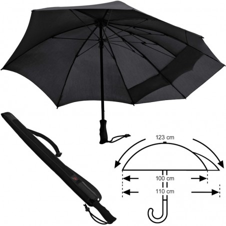 Parapluie de trekking Euroschirm Swing Backpack noir