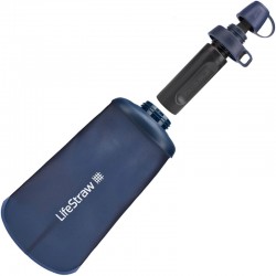 Filtre et gourde Lifestraw Flex Basic Peak Series 1L bleu