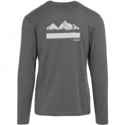 T-shirt gris Regatta Maylow avec imprimés de montagne