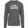 T-shirt gris Regatta Maylow avec imprimés de montagne