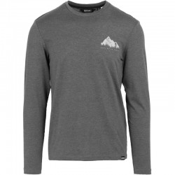 T-shirt à manches longues Regatta Maylow gris Dark Grey Marl Graphic