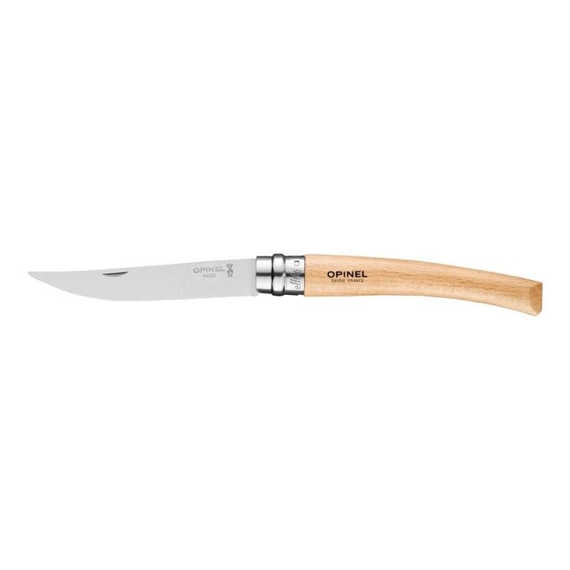 Couteau Opinel n°10 effilé avec manche en bois de hêtre