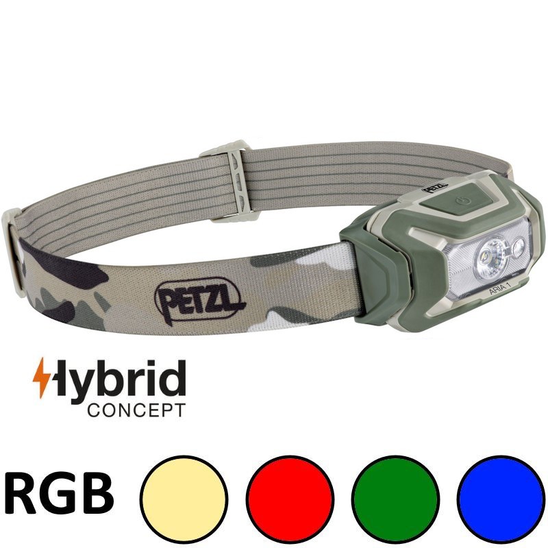 Frontale Petzl Aria 1 RGB camouflage