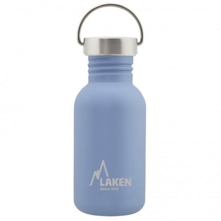 Gourde 500 ml Laken Basic Steel bleue avec bouchon Vintage 0,5 litre