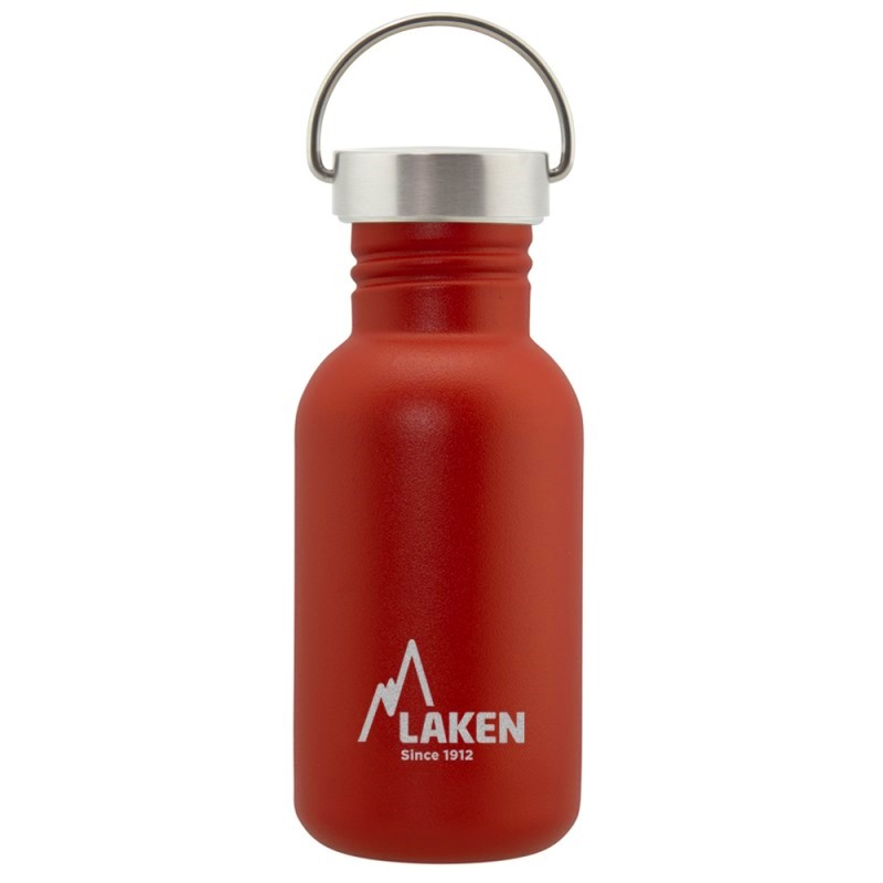 Gourde inox Laken Basic Steel 0,5L rouge