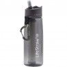 Gourde avec filtre à eau Lifestraw Go 650 ml noire et grise Dark Gray