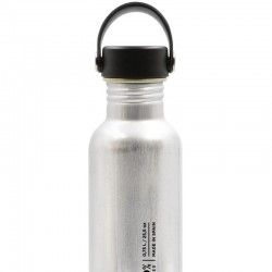 Bouteille en aluminium Laken Basic Alu 0,75L argent avec bouchon Oasis