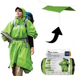 Poncho Tarp imperméable Sea to Summit Nylon vert