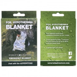 Couverture de survie Foil Hypothermia Blanket BCB