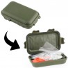 Pack de survie étanche Fosco Combat Survival Kit Waterproof vert armée