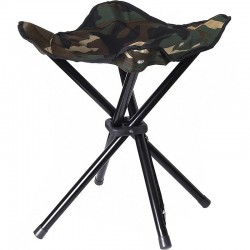 Tabouret pliable en coloris camouflage Fosco Collapsible 4-legs