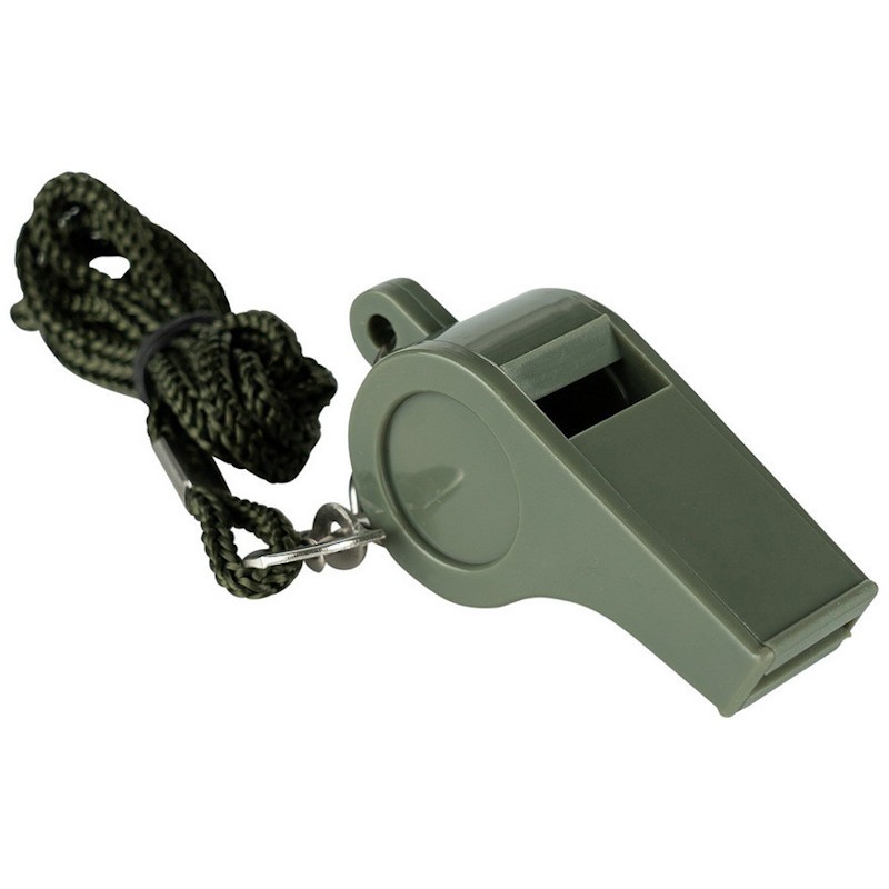 Sifflet militaire Fosco GI Whistle vert armée