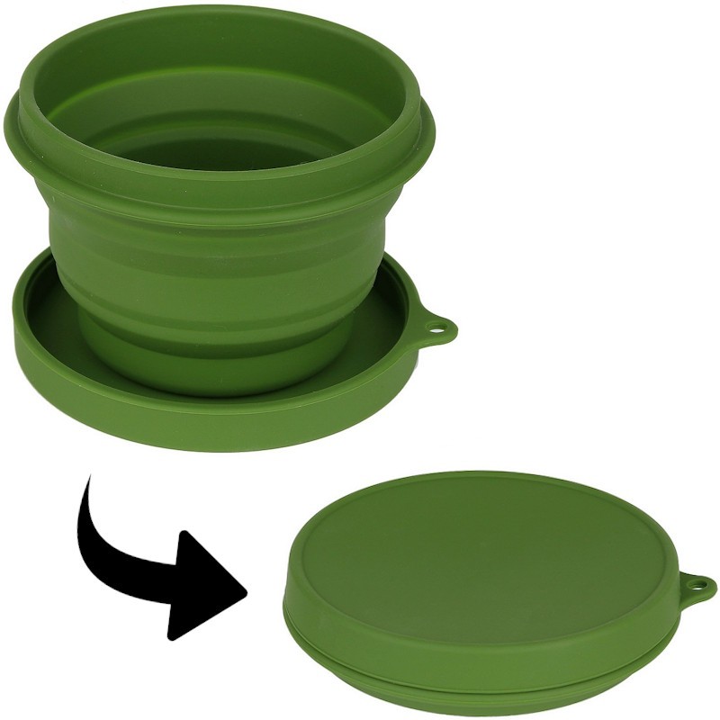 Tasse et bol pliable Fosco Collapsible Bowl avec couvercle