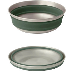 Bol pliant de randonnée Sea to Summit Detour Stainless Steel Collapsible Bowl M Green