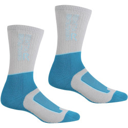 Chaussettes de randonnée pour femme Regatta Ladies Samaris Light Steel / Niagra Blue